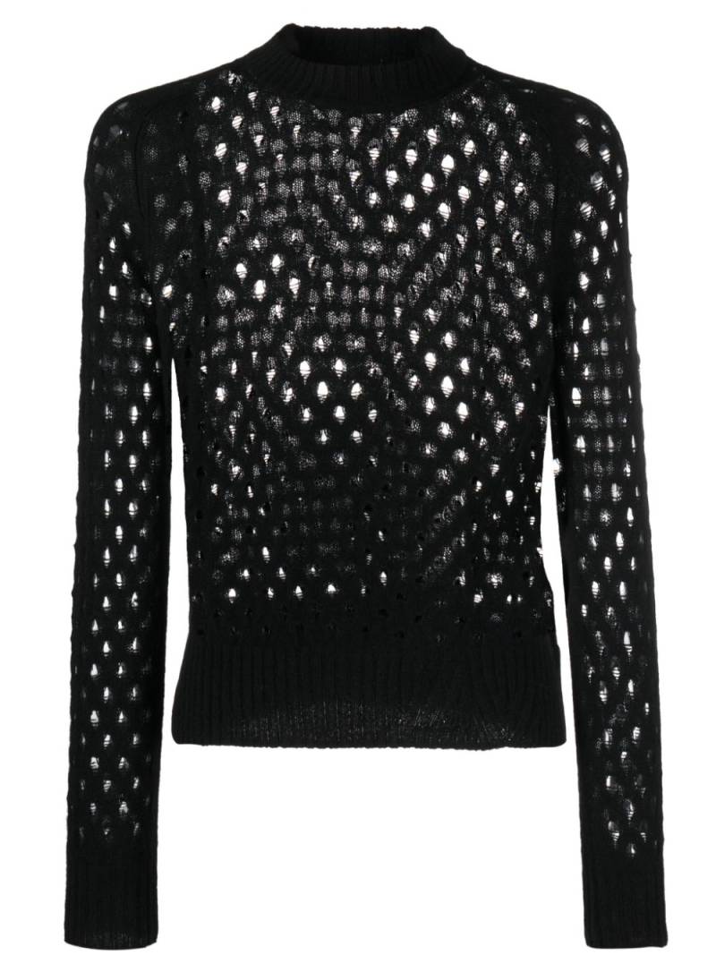 Zadig&Voltaire Lili open-knit jumper - Black von Zadig&Voltaire