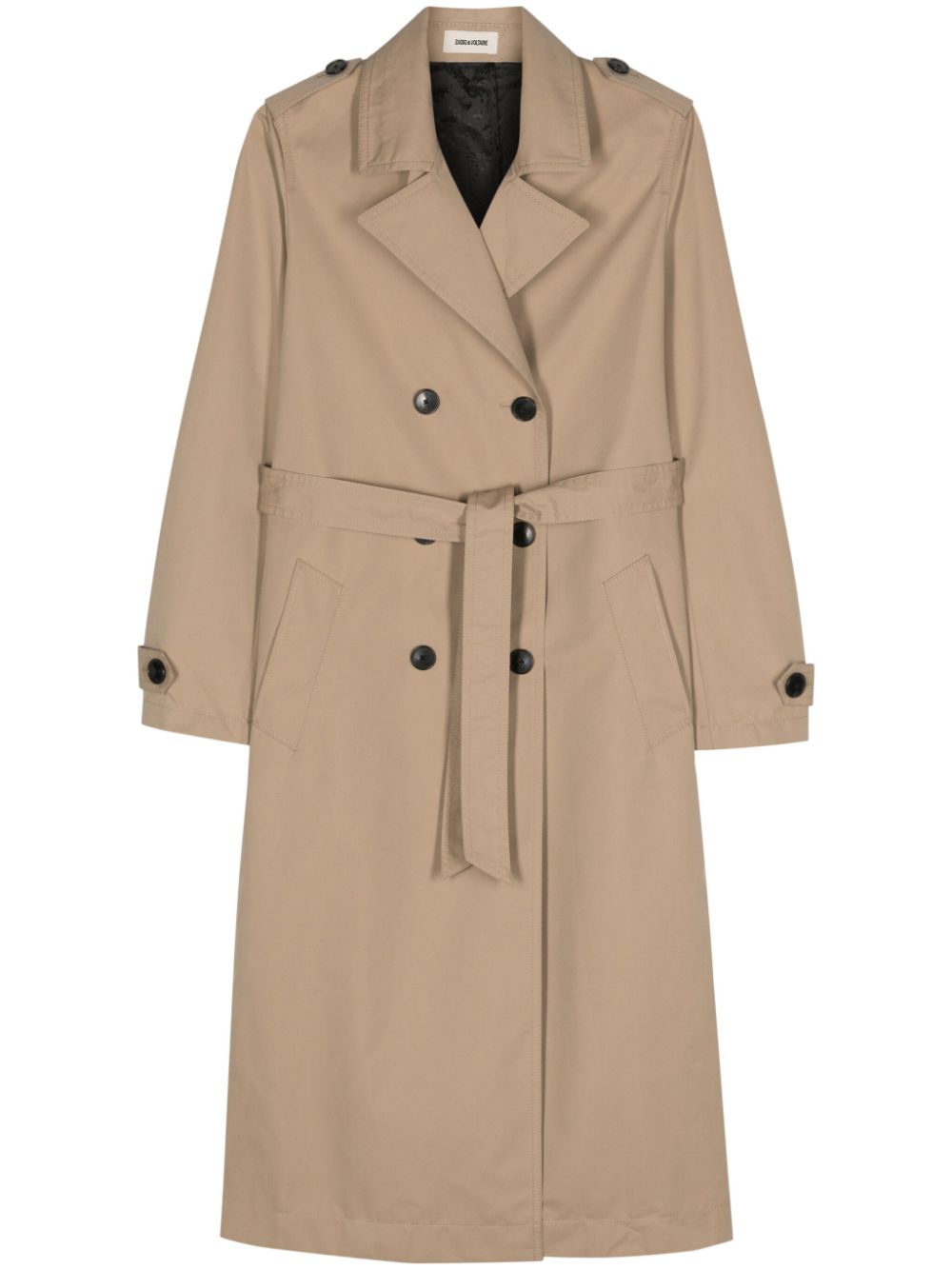 Zadig&Voltaire Mandy trench maxi coat - Neutrals von Zadig&Voltaire