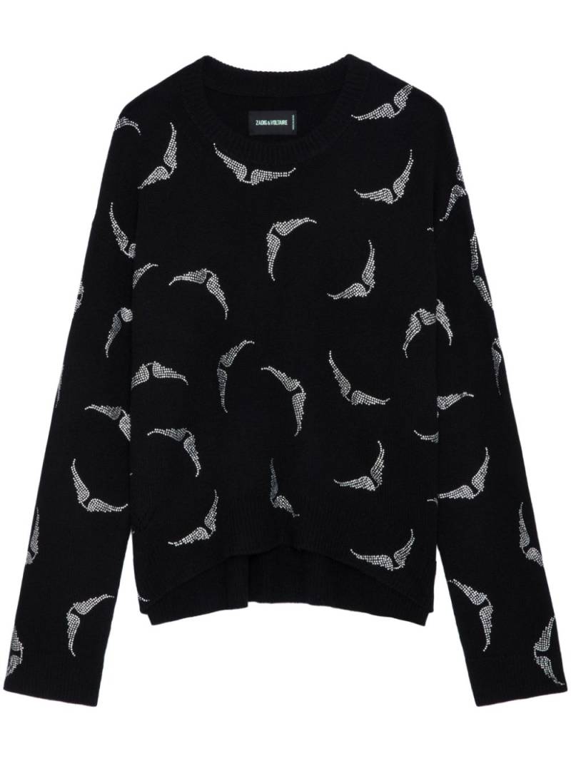 Zadig&Voltaire Markus Strass Wings jumper - Black von Zadig&Voltaire