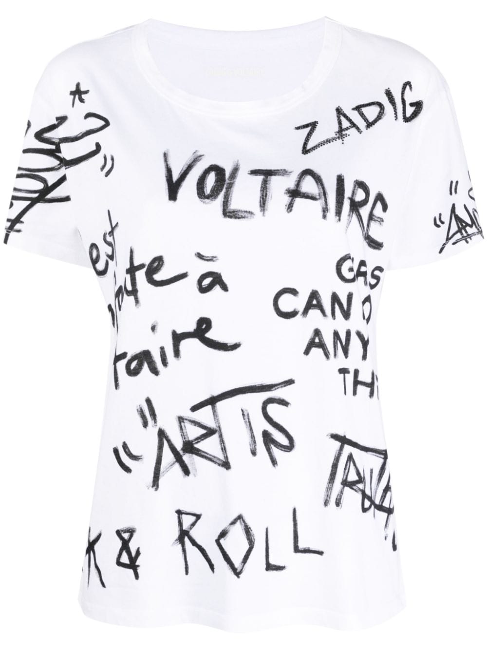 Zadig&Voltaire Marta logo-print crew-neck T-shirt - White von Zadig&Voltaire