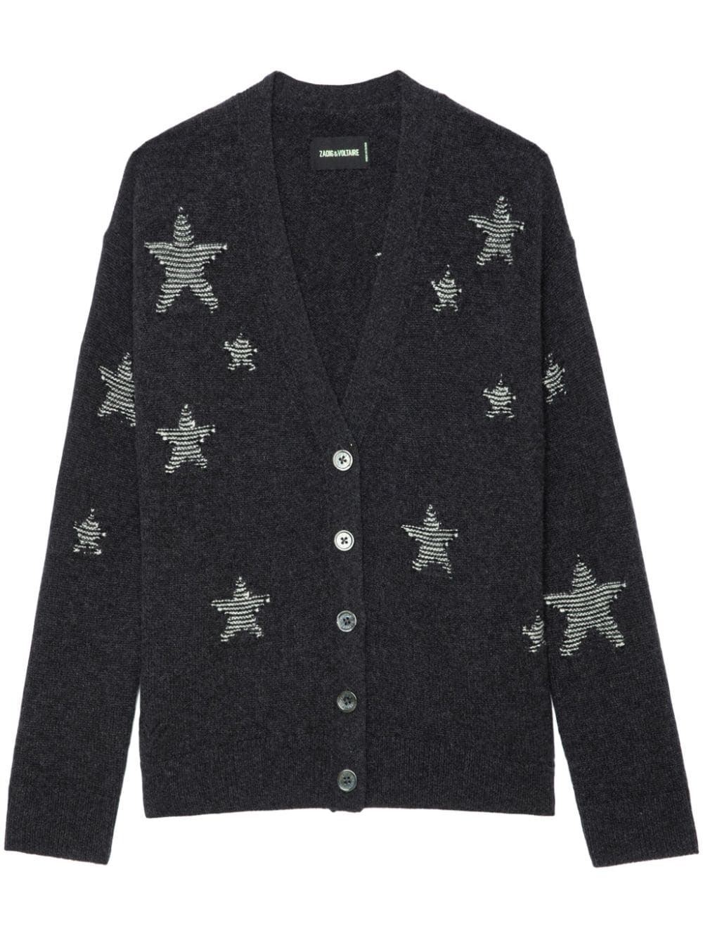 Zadig&Voltaire Mirka Stars cardigan - Grey von Zadig&Voltaire