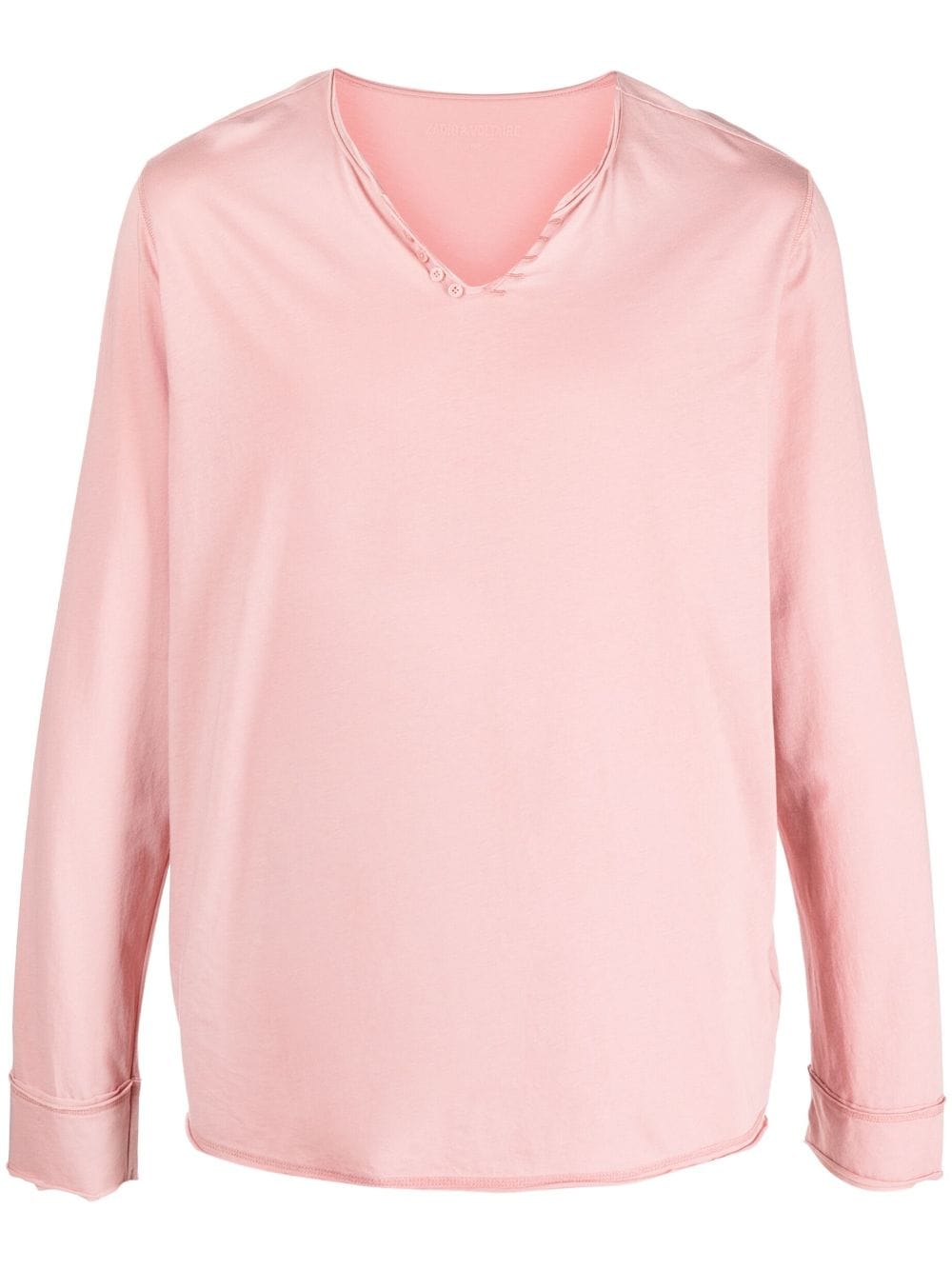 Zadig&Voltaire Monastir long-sleeve cotton T-shirt - Pink von Zadig&Voltaire