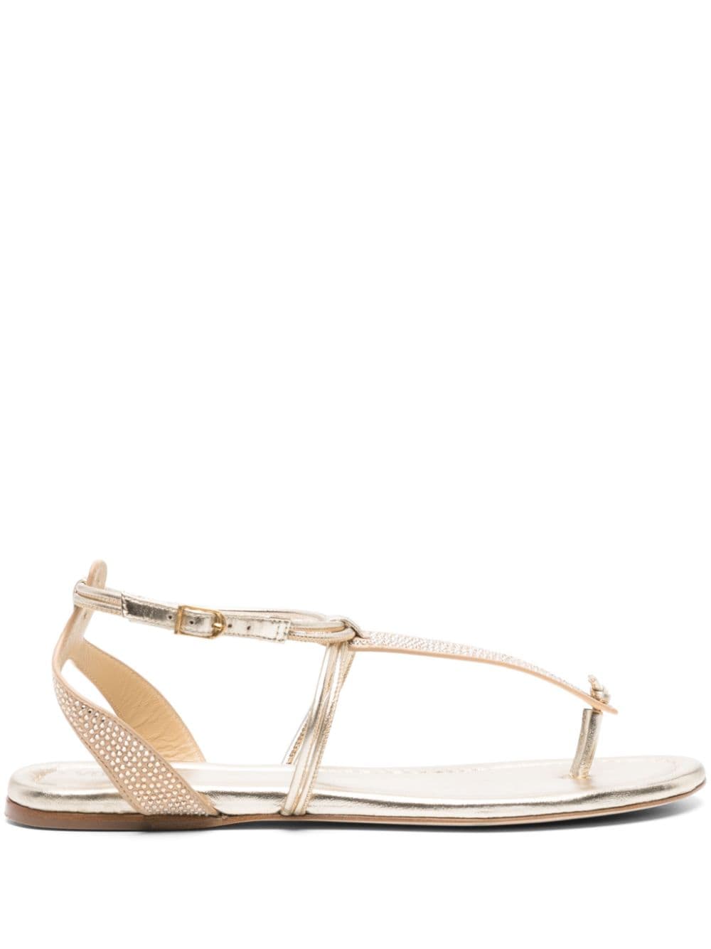 Zadig&Voltaire Moonstar crystal-embellished sandals - Gold von Zadig&Voltaire