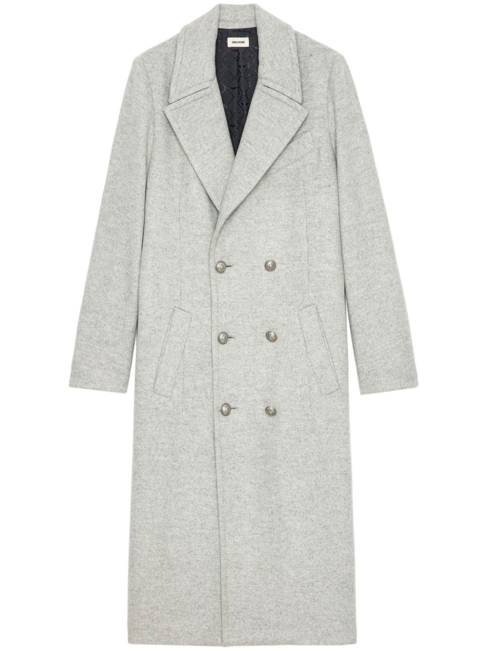 Zadig&Voltaire Mulan double-breasted coat - Grey von Zadig&Voltaire