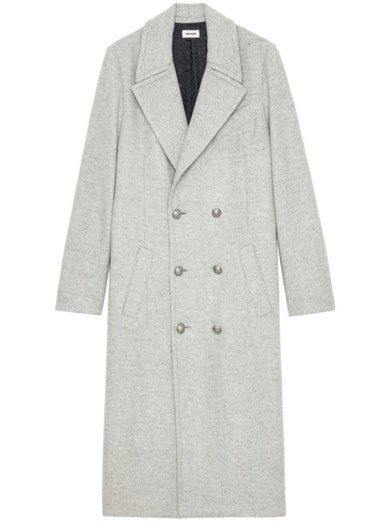 Zadig&Voltaire Mulan double-breasted coat - Grey von Zadig&Voltaire