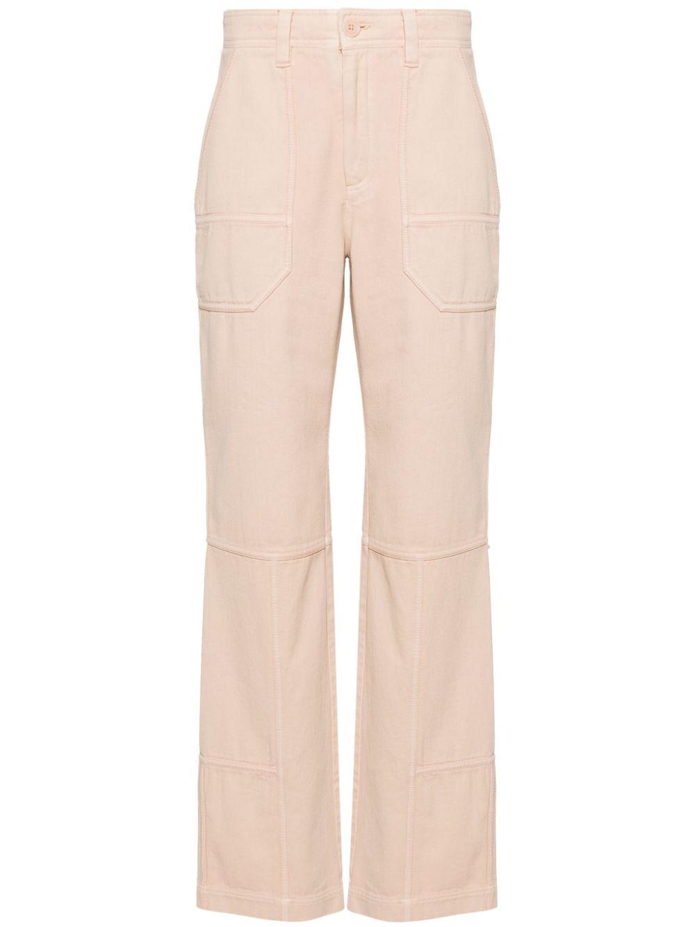 Zadig&Voltaire Pepper high-waist straight-leg trousers - Neutrals von Zadig&Voltaire