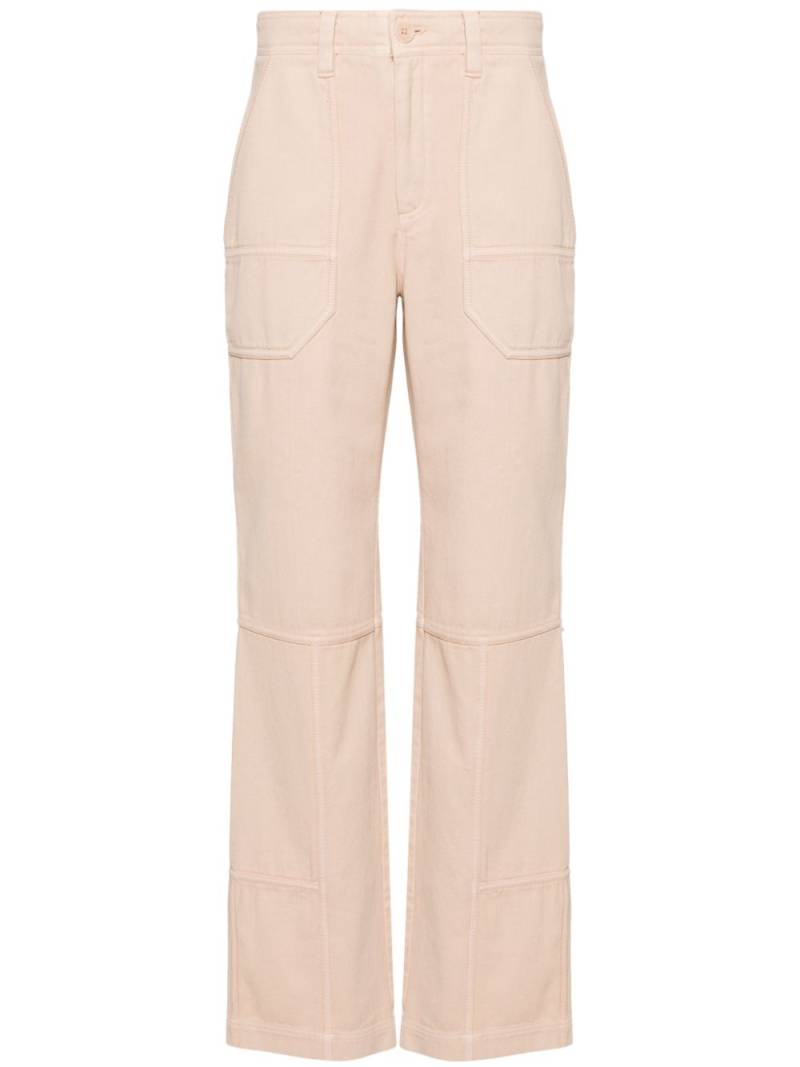 Zadig&Voltaire Pepper high-waist straight-leg trousers - Neutrals von Zadig&Voltaire