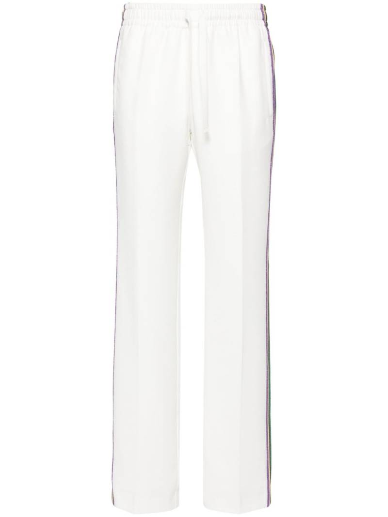 Zadig&Voltaire Pomy stripe-detail crepe trousers - White von Zadig&Voltaire