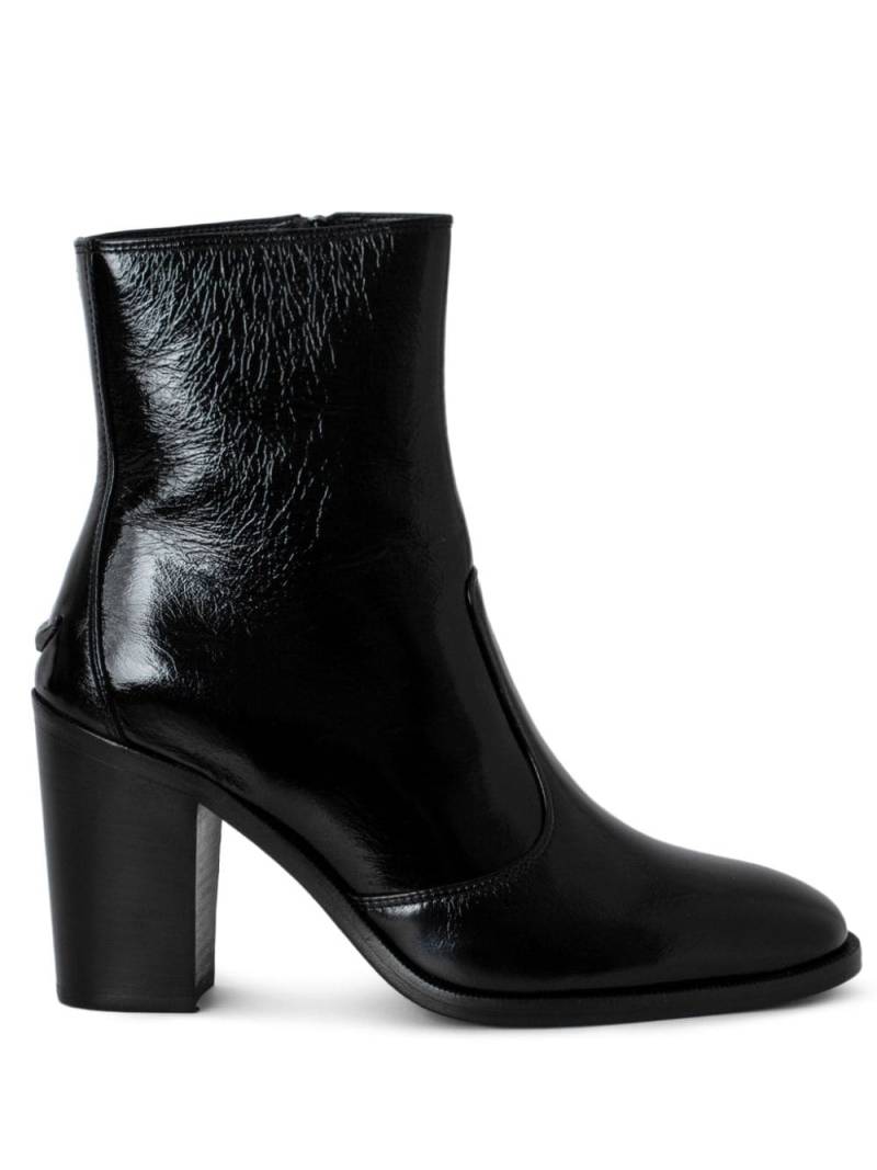 Zadig&Voltaire Preiser 85mm leather ankle boots - Black von Zadig&Voltaire