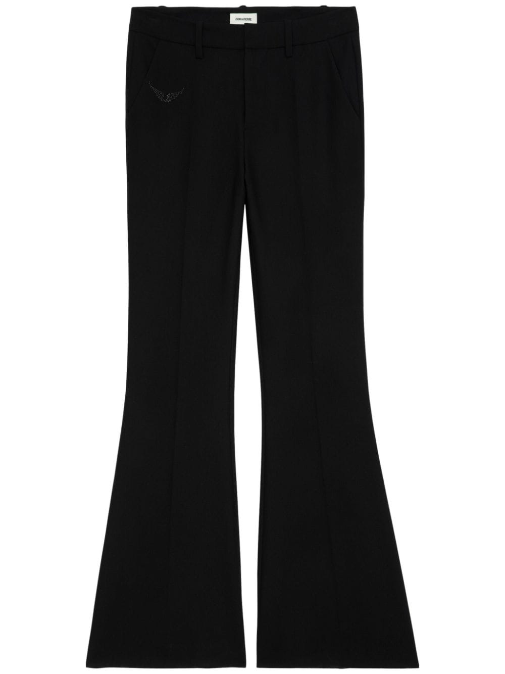 Zadig&Voltaire Prevy flared trousers - Black von Zadig&Voltaire