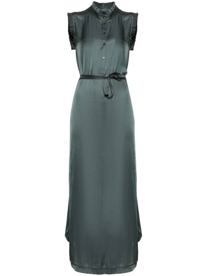 Zadig&Voltaire Raos satin maxi dress - Green von Zadig&Voltaire