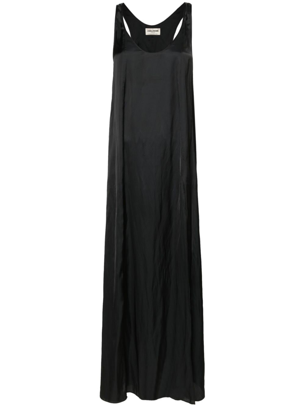 Zadig&Voltaire Rarys satin maxi dress - Black von Zadig&Voltaire