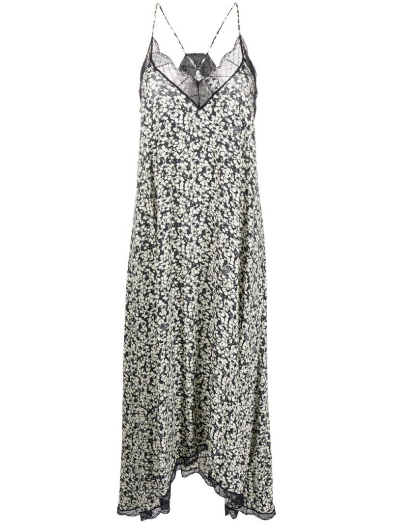 Zadig&Voltaire Risty floral-print midi dress - Neutrals von Zadig&Voltaire