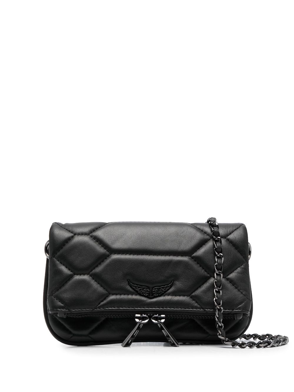 Zadig&Voltaire Rock Mat Scale clutch bag - Black von Zadig&Voltaire