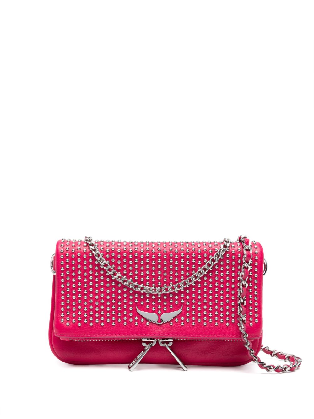 Zadig&Voltaire Rock Nano leather clutch bag - Pink von Zadig&Voltaire