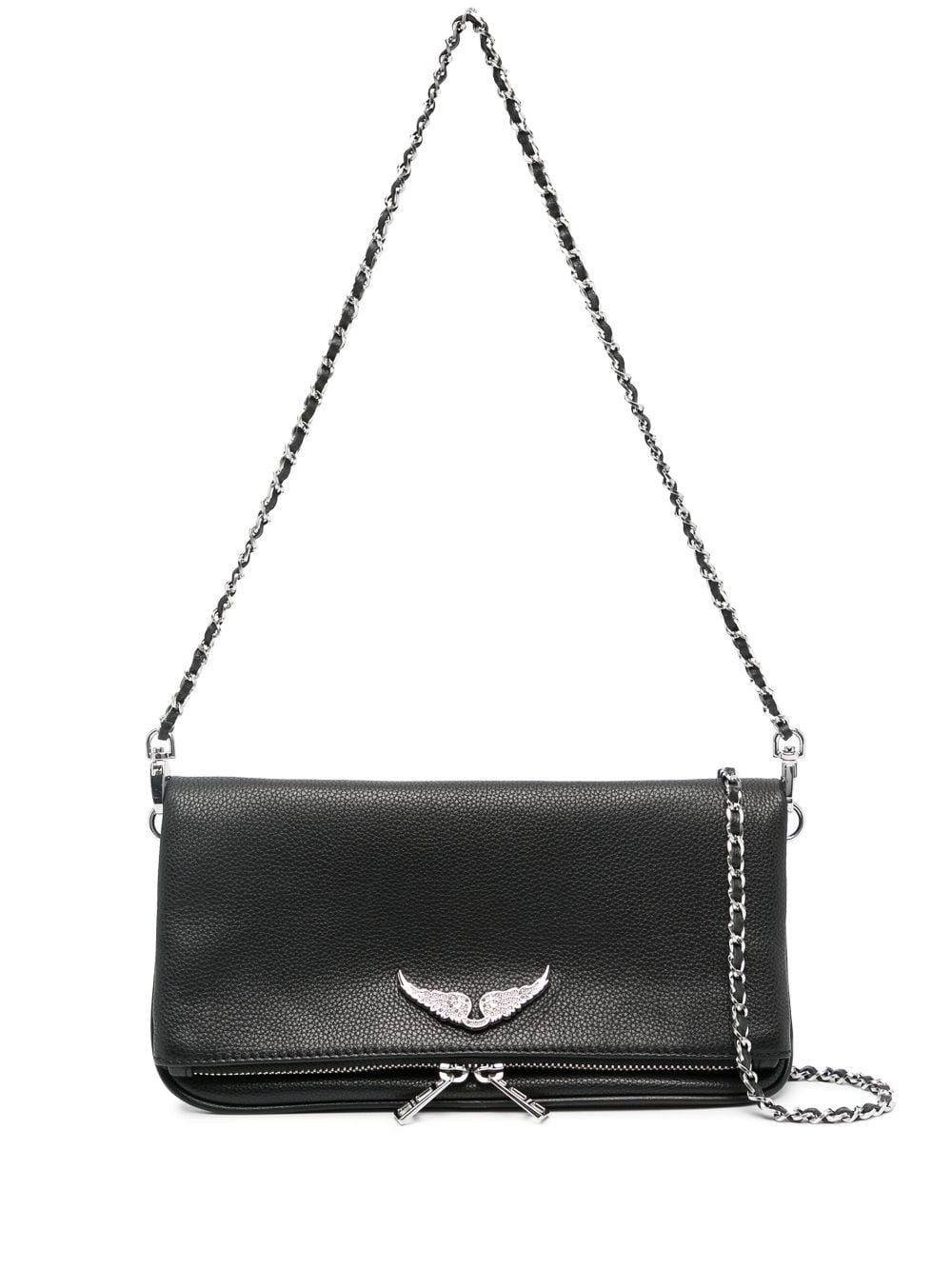 Zadig&Voltaire Rock Swing Your Wings clutch bag - Black von Zadig&Voltaire