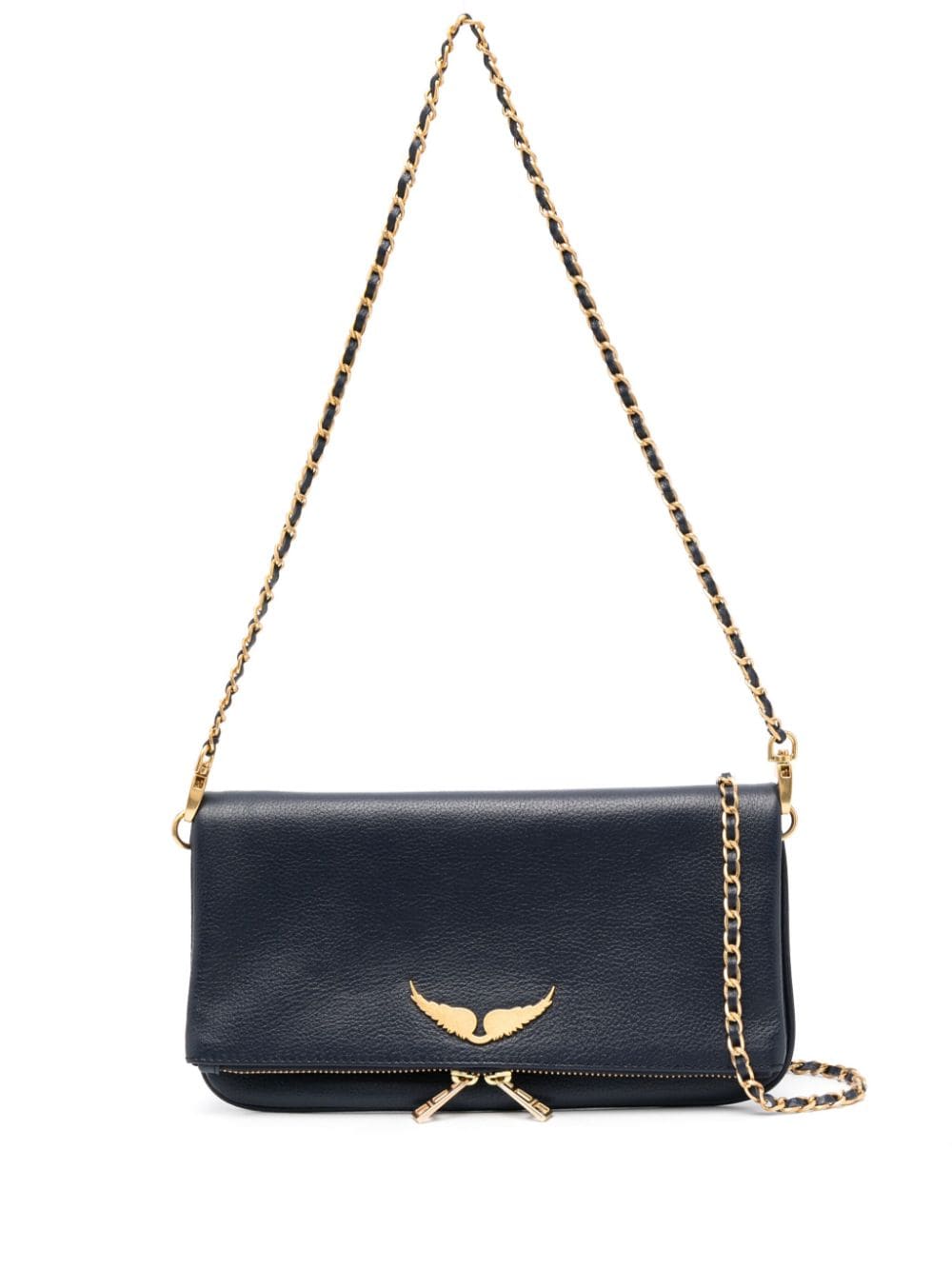 Zadig&Voltaire Rock leather crossbody bag - Blue von Zadig&Voltaire