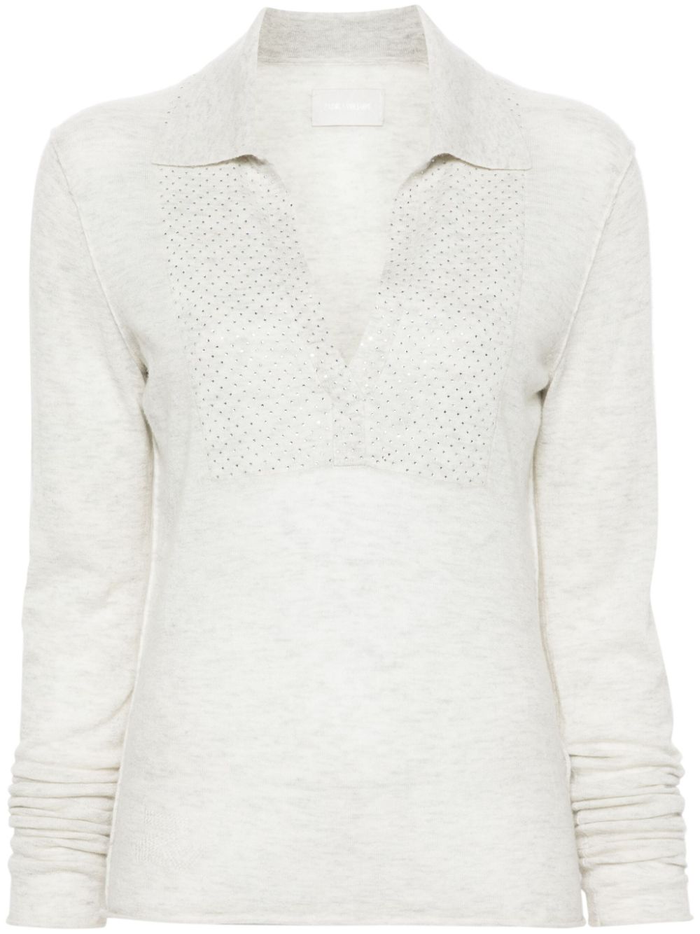 Zadig&Voltaire Sally rhinestone-embellished cashmere jumper - Neutrals von Zadig&Voltaire