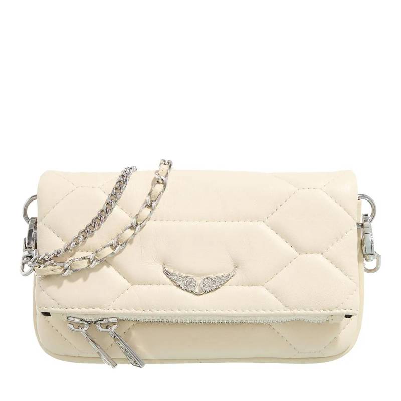 Zadig & Voltaire Schultertasche - Rock Nano XL Mat Scale - Gr. unisize - in Creme - für Damen von Zadig & Voltaire