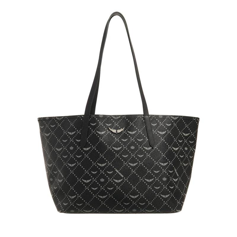 Zadig & Voltaire Schultertasche - Z Shopper Monogram - Gr. unisize - in Schwarz - für Damen von Zadig & Voltaire