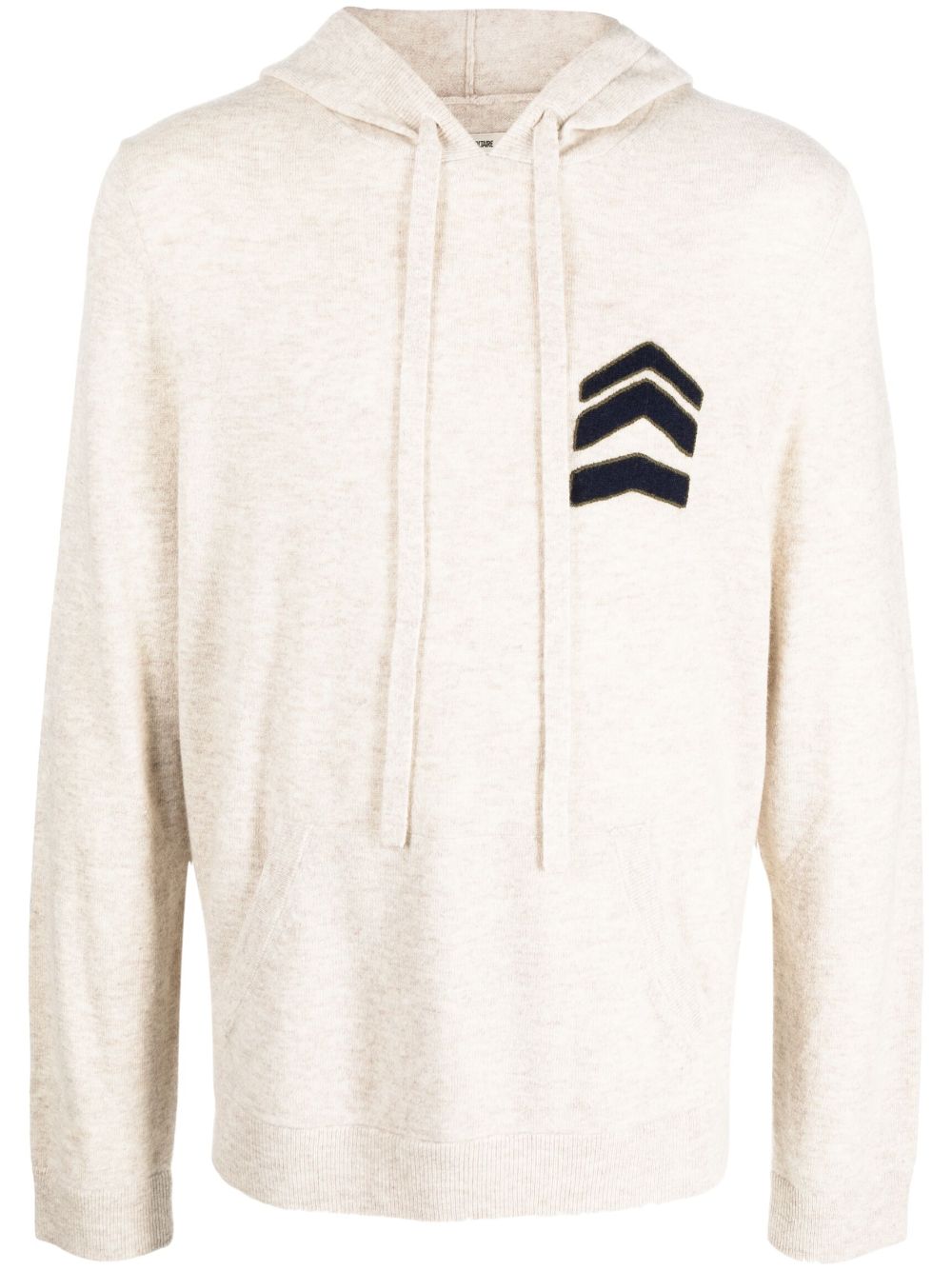 Zadig&Voltaire Skull wool-blend knitted hoodie - Neutrals