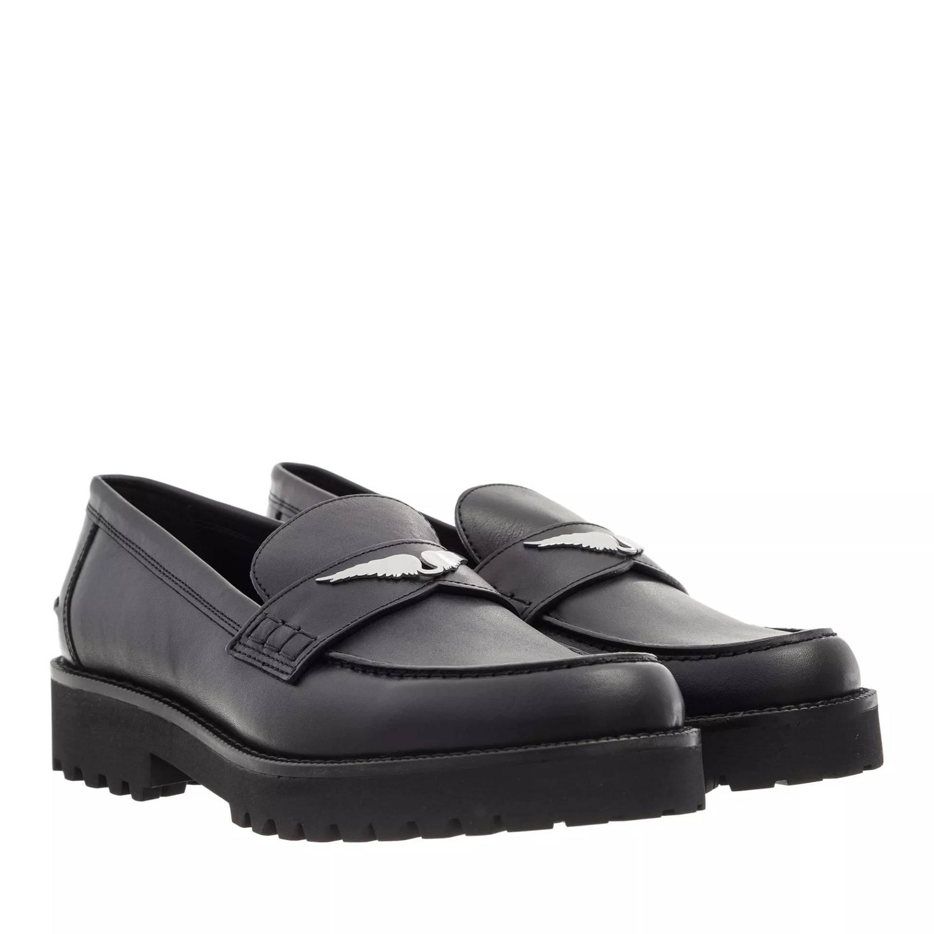 Zadig & Voltaire Loafer - Joeacassin Semy-Shiny Calfskin - Gr. 36 (EU) - in Schwarz - für Damen