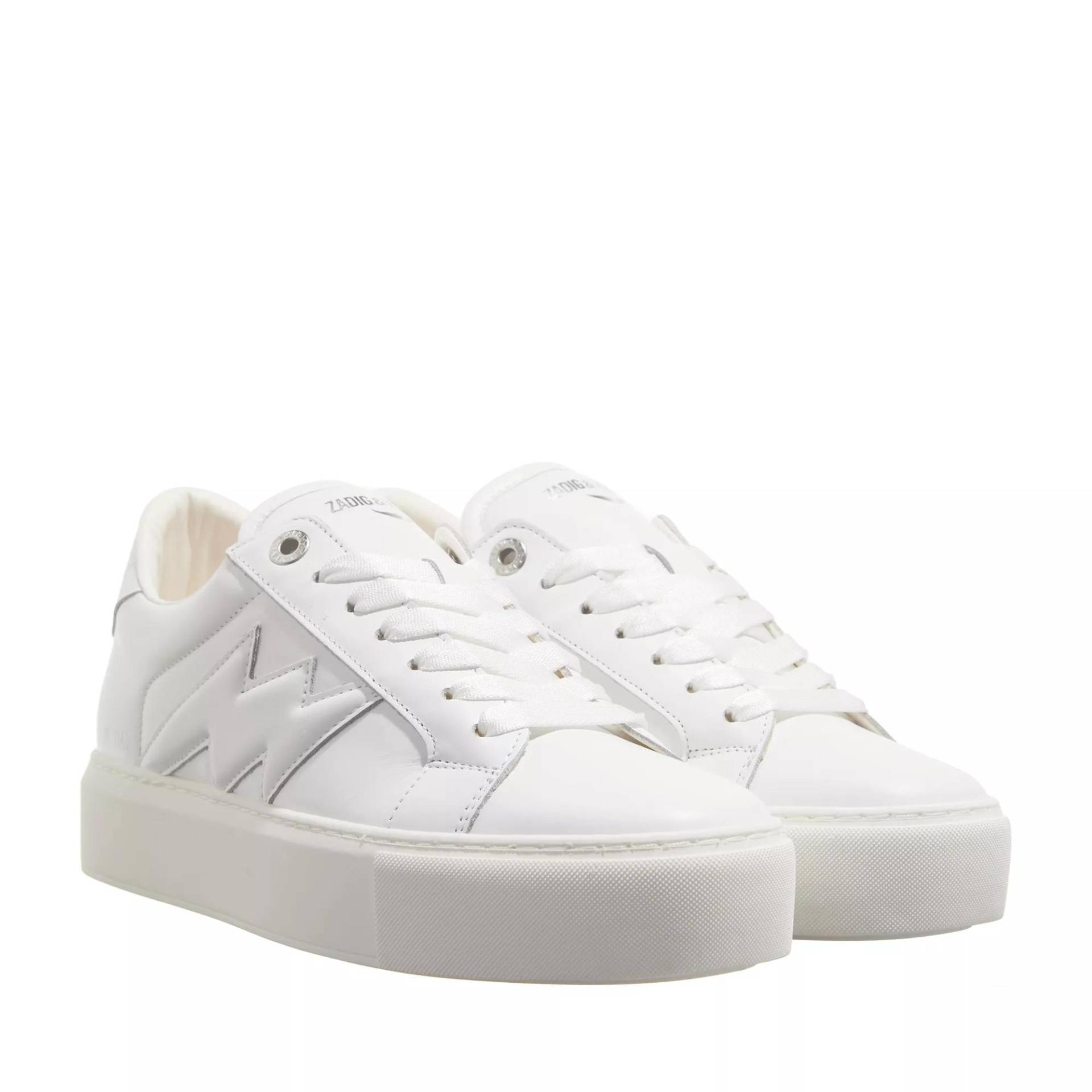 Zadig & Voltaire Sneakers - La Flash Chunky Smooth Calfskin - Gr. 36 (EU) - in Weiß - für Damen von Zadig & Voltaire