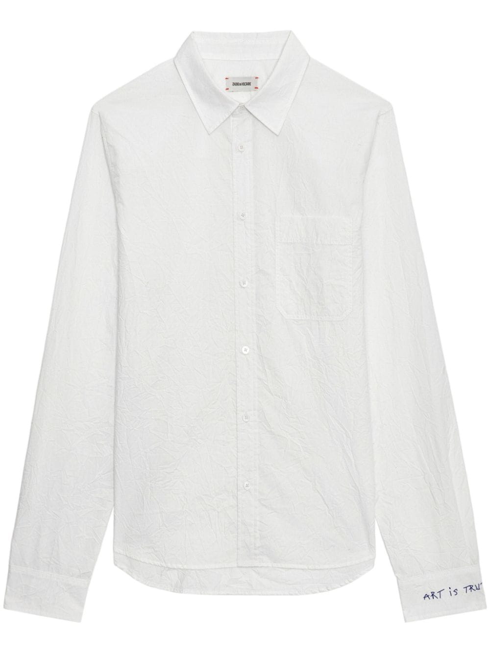 Zadig&Voltaire Stan crinkled poplin shirt - White von Zadig&Voltaire