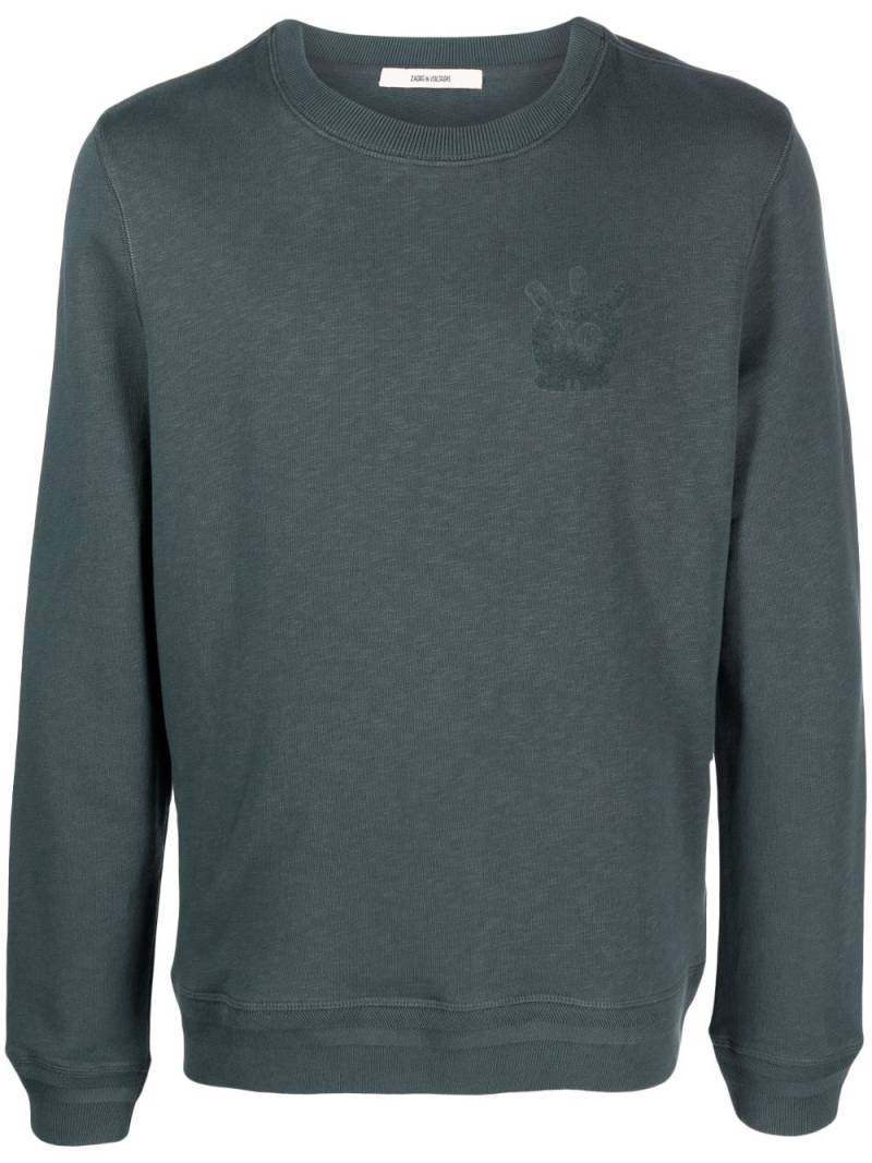 Zadig&Voltaire Stony Skull cotton sweatshirt - Green von Zadig&Voltaire