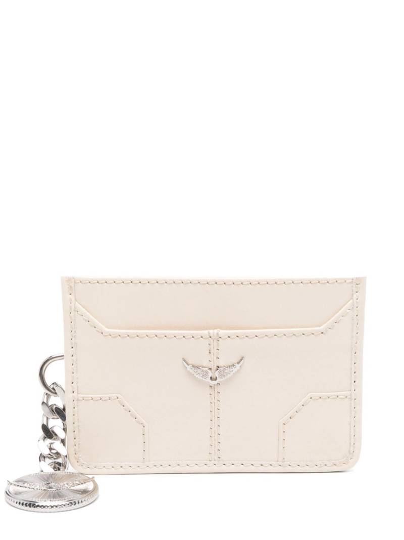 Zadig&Voltaire Sunny Pass leather card holder - Neutrals von Zadig&Voltaire