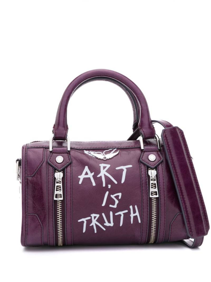 Zadig&Voltaire Sunny XS #2 leather tote bag - Purple von Zadig&Voltaire