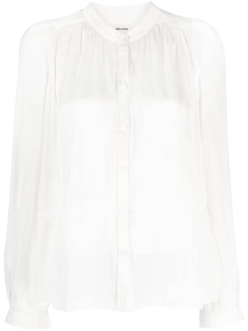 Zadig&Voltaire Tchin satin blouse - White von Zadig&Voltaire