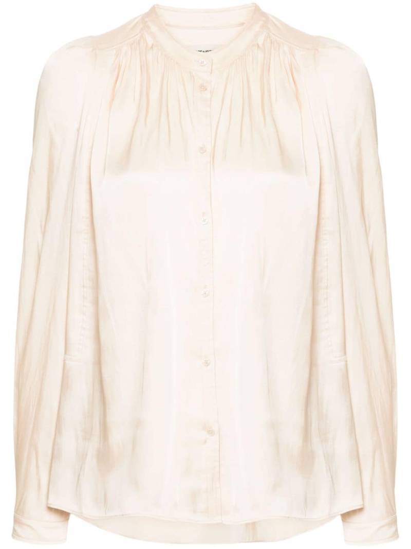 Zadig&Voltaire Tchin satin-finish shirt - Neutrals von Zadig&Voltaire