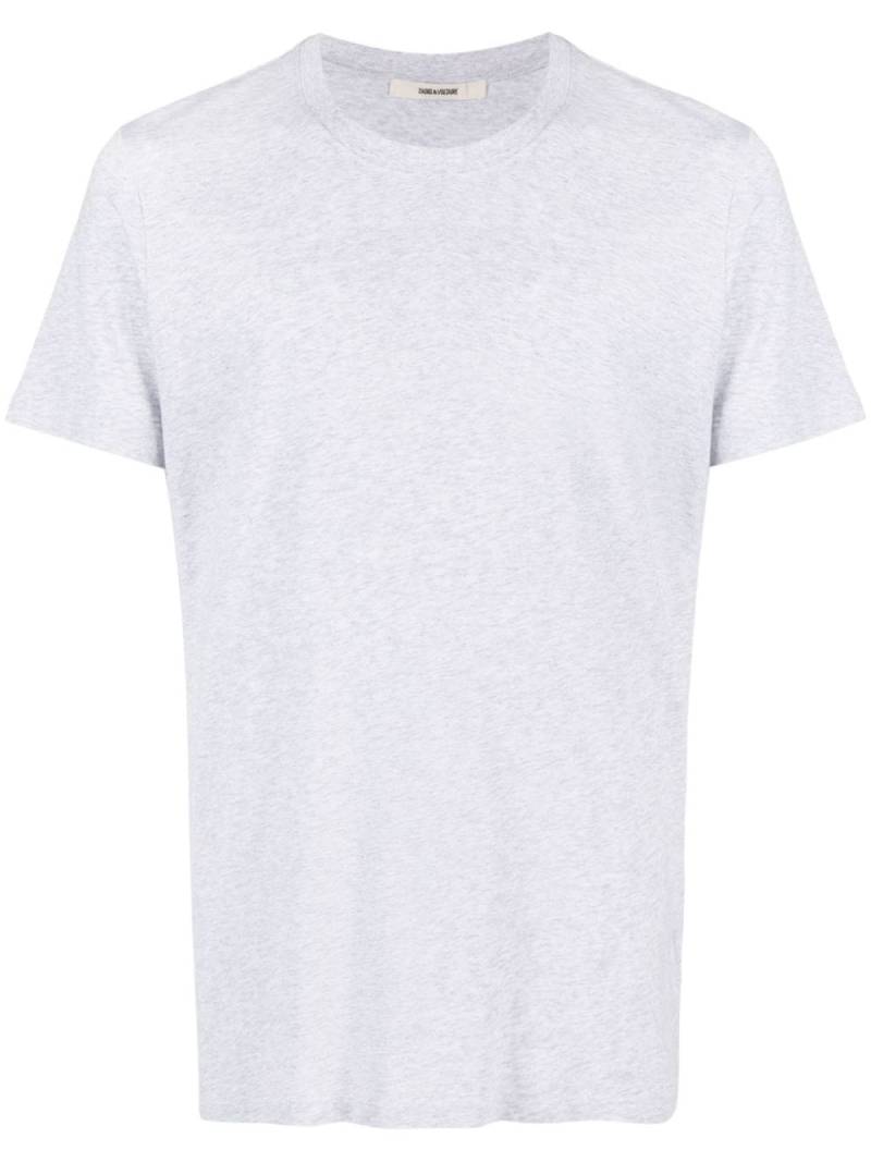 Zadig&Voltaire Ted slogan-embroidered T-shirt - Grey von Zadig&Voltaire