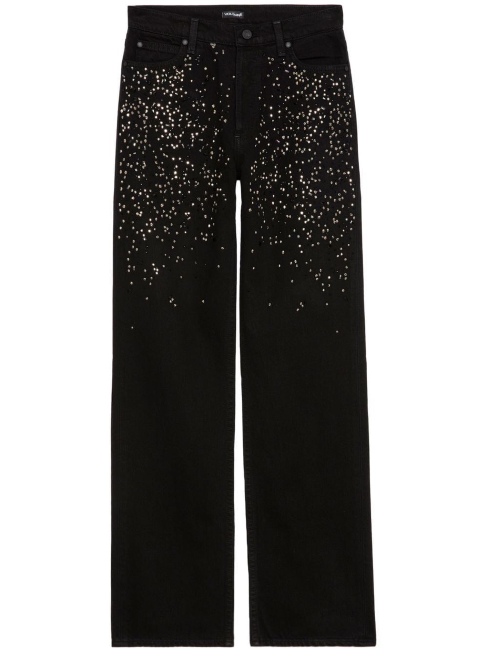 Zadig&Voltaire The Stevie Crystal 90s Loose jeans - Black von Zadig&Voltaire