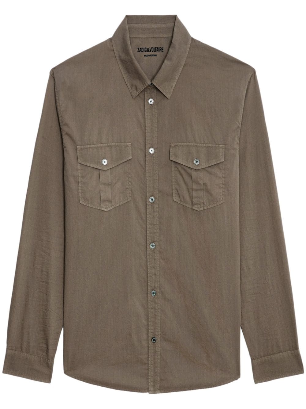 Zadig&Voltaire Thibaut cotton shirt - Brown von Zadig&Voltaire