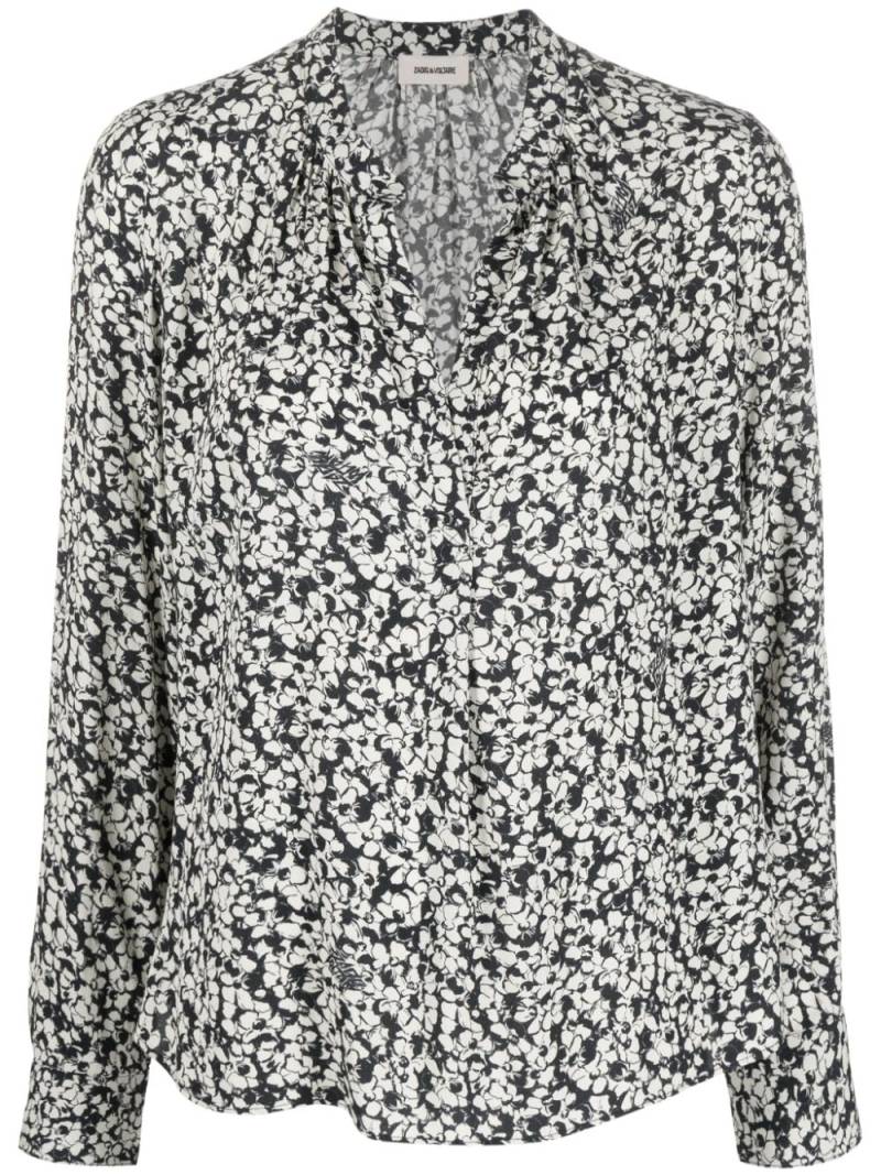 Zadig&Voltaire Tink floral-print blouse - Blue von Zadig&Voltaire