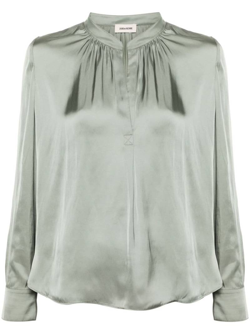 Zadig&Voltaire Tink satin blouse - Green von Zadig&Voltaire