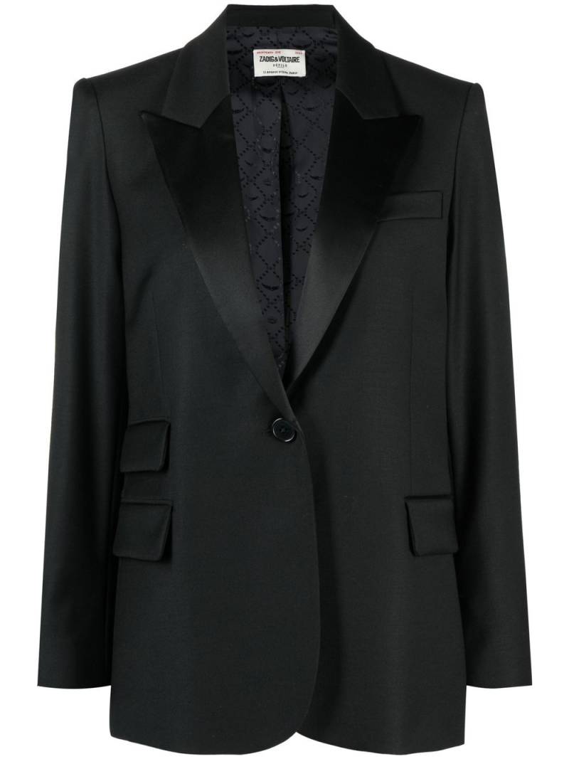 Zadig&Voltaire Venus single-breasted blazer - Black von Zadig&Voltaire