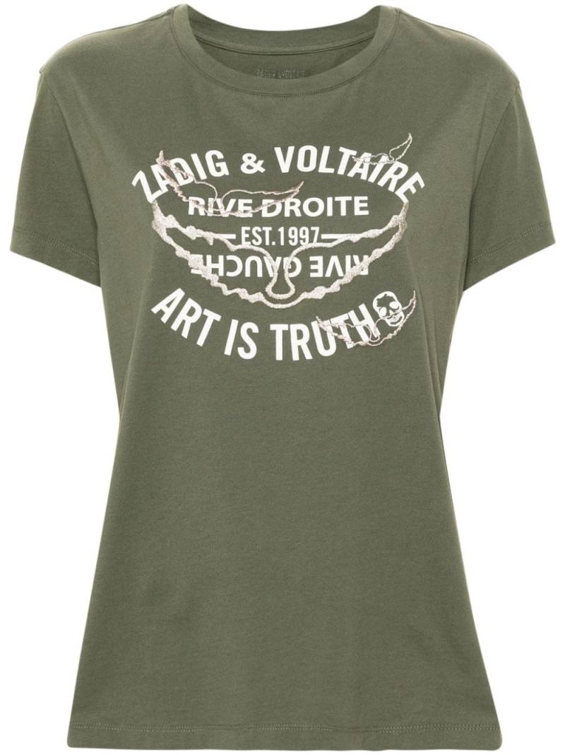 Zadig&Voltaire Walk Blason cotton T-shirt - Green von Zadig&Voltaire