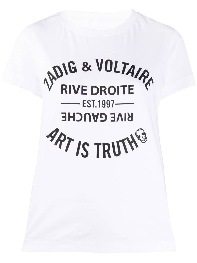 Zadig&Voltaire Walk Blason logo T-shirt - White von Zadig&Voltaire