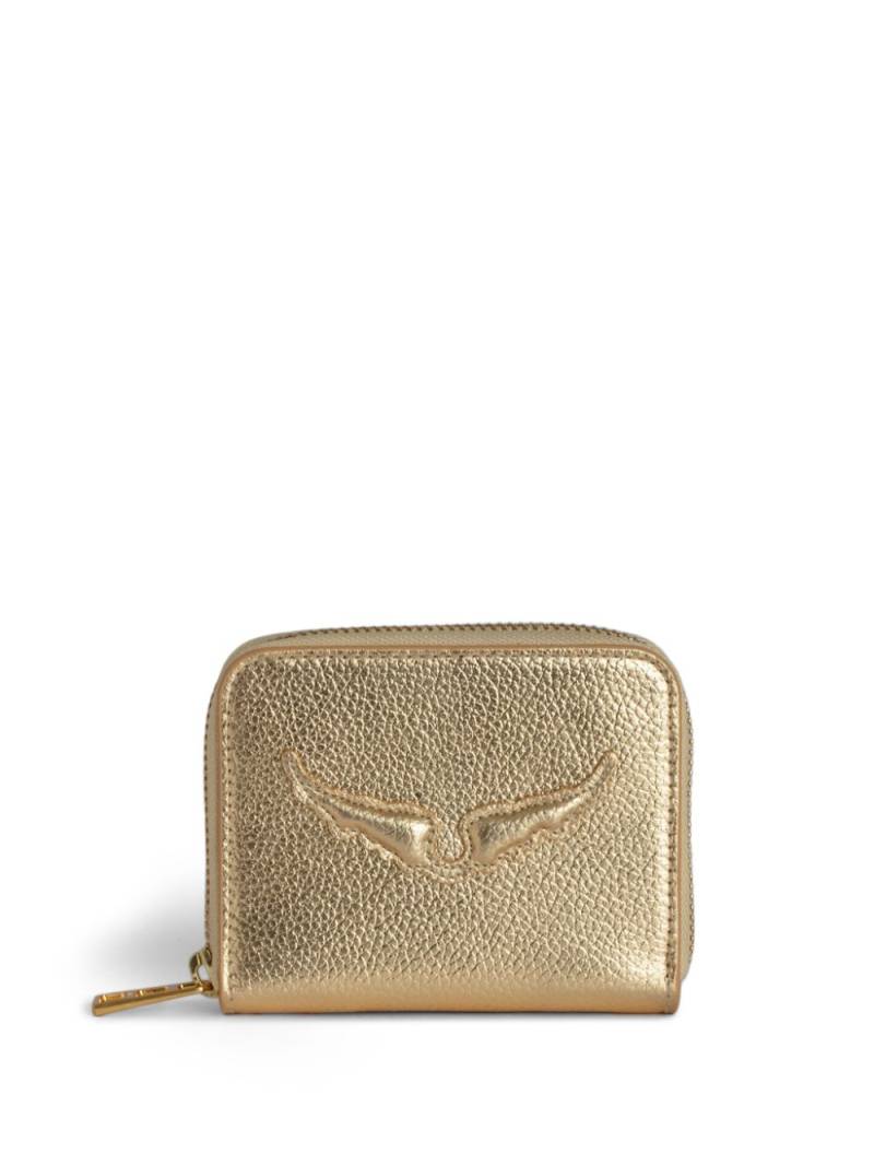 Zadig&Voltaire Wings-appliqué wallet - Gold von Zadig&Voltaire