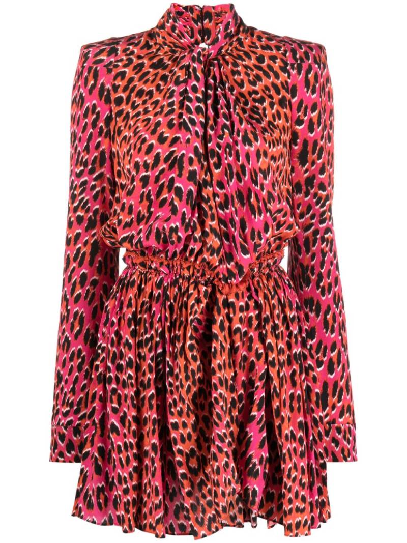 Zadig&Voltaire animal-print silk minidress - Red von Zadig&Voltaire