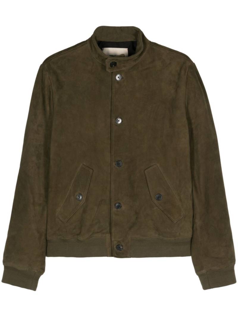 Zadig&Voltaire button-up suede jacket - Green von Zadig&Voltaire