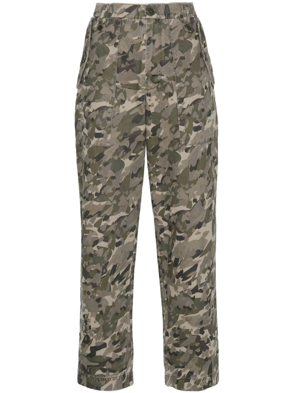 Zadig&Voltaire camouflage-print cotton trousers - Green von Zadig&Voltaire