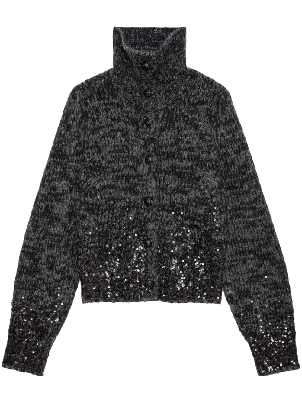 Zadig&Voltaire cashmere-blend sequin-embellished cardigan - Grey von Zadig&Voltaire