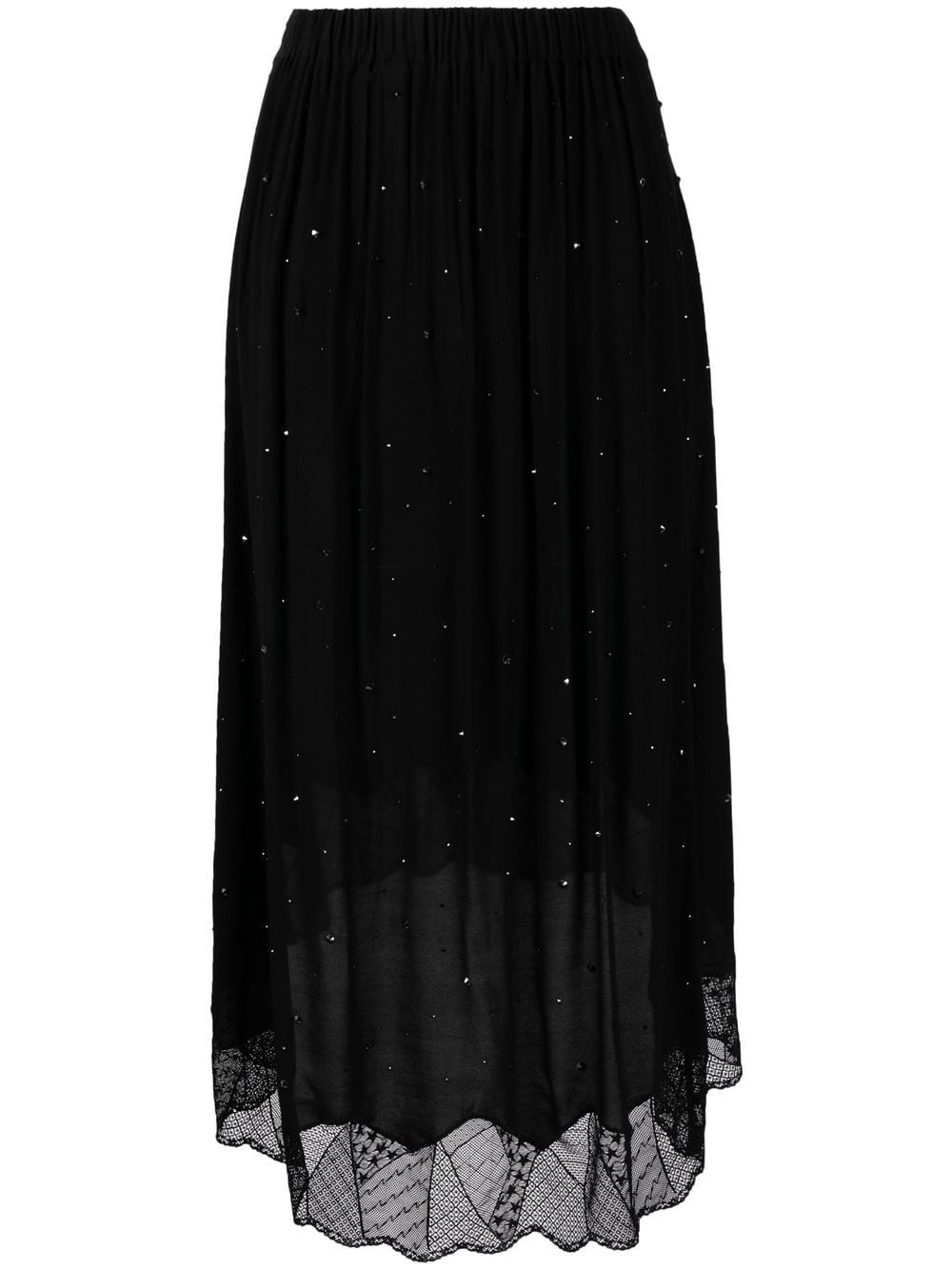 Zadig&Voltaire crystal-embellished midi skirt - Black von Zadig&Voltaire