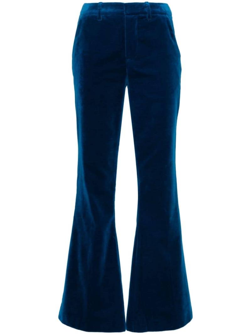 Zadig&Voltaire flared velvet trousers - Blue von Zadig&Voltaire