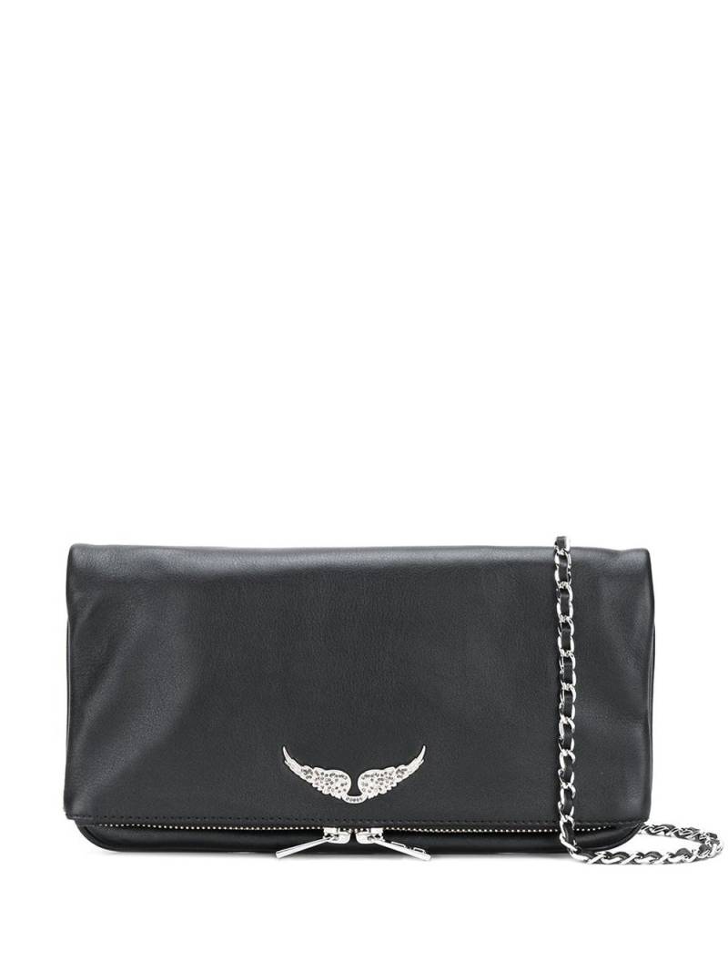 Zadig&Voltaire foldover zipped clutch - Black von Zadig&Voltaire