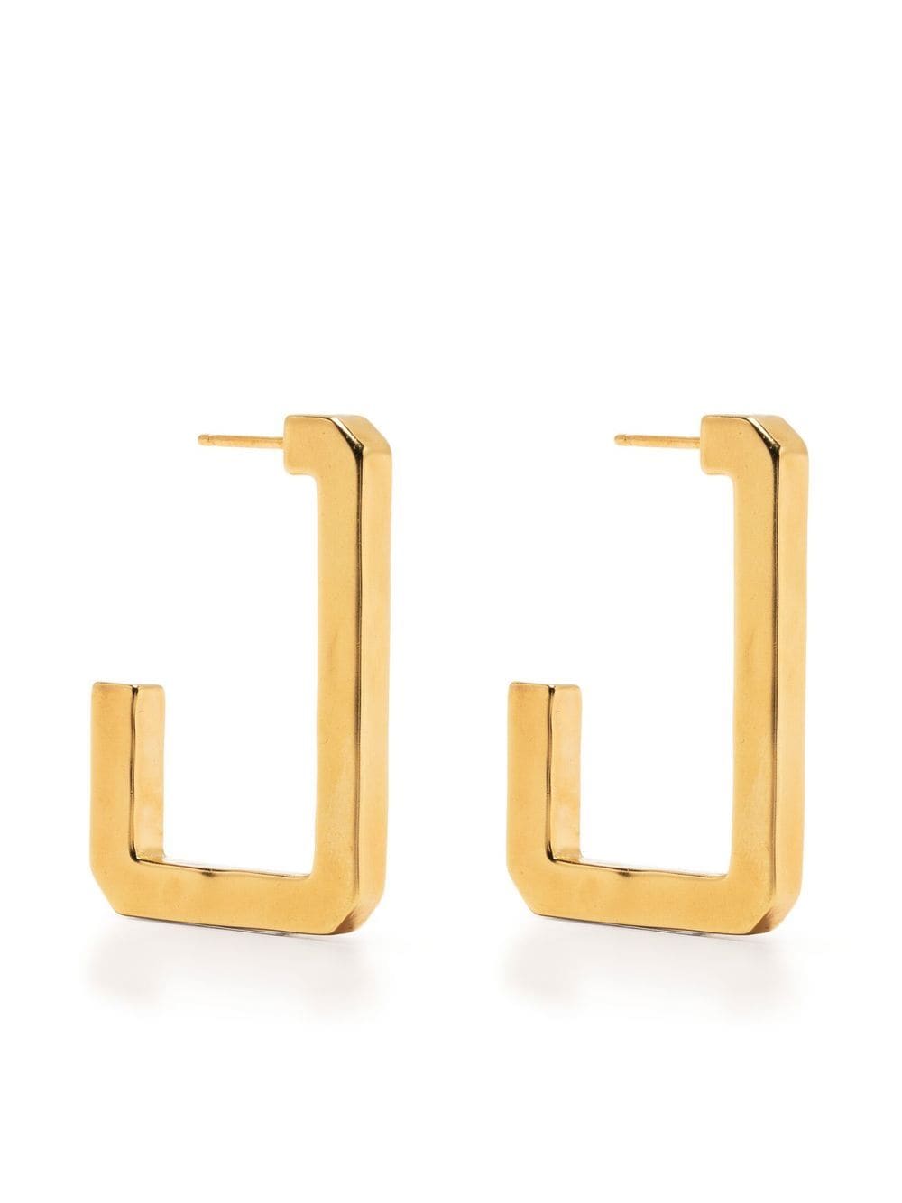 Zadig&Voltaire half-hoop rectangular earrings - Gold von Zadig&Voltaire